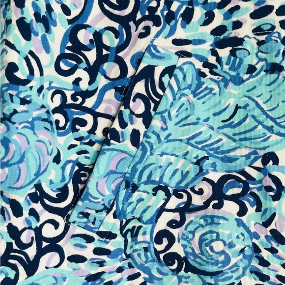 Lilly Pulitzer XS Light Aqua SPRITZ JANIE POPOVER 1/2 Zip Pullover Lace Trim NWT - Picture 4 of 8